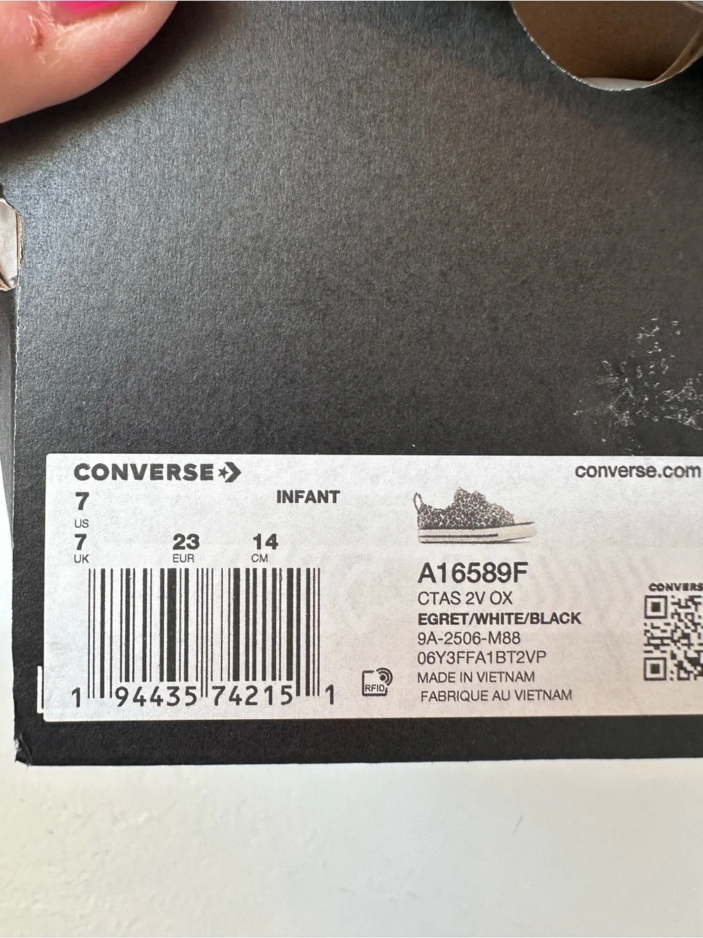 Girl’s Converse Leopard Print Sneakers